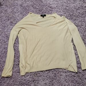 Plus size light blush sweater